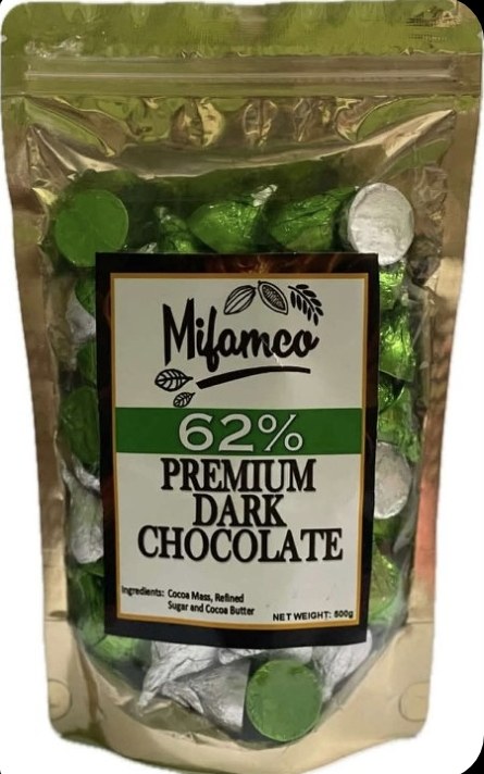 62% Premium Dark Chocolate, 500 g pack